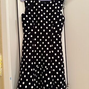 Polka Dot Kids Dress - Black and White
